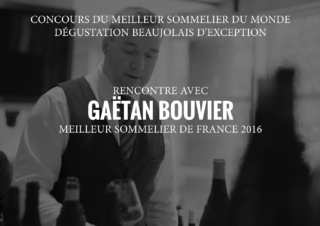 Rencontre avec Gaëtan Bouvier, Meilleur Sommelier de France et Meilleur Ouvrier de France Sommellerie (MOF)