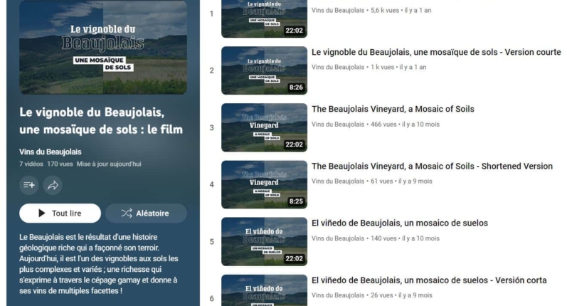 Après le film documentaire « Le vignoble du Beaujolais, une mosaïque de sols » : 12 vidéos courtes mettent en lumière la grande diversité des sols du vignoble