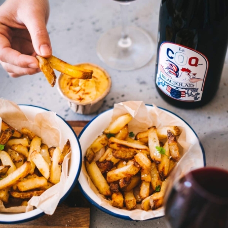 Frites et mayonnaise au safran