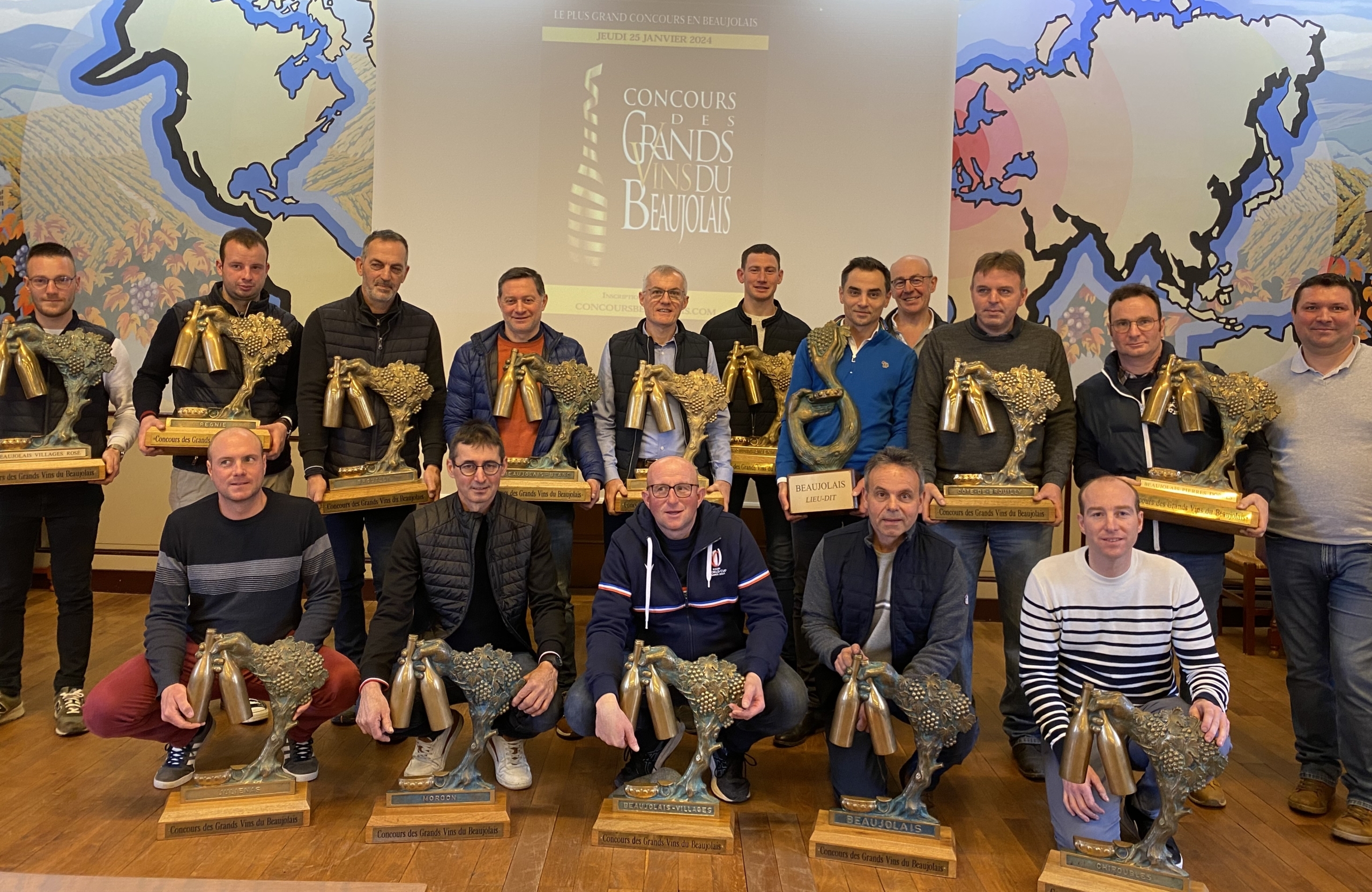 Les lauréats des trophées du Concours des Grands Vins du Beaujolais - © Armonia